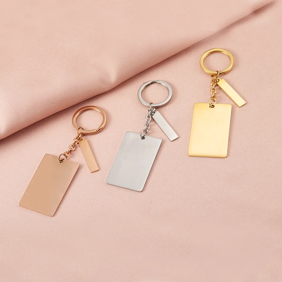 1 Piece Simple Style Solid Color 304 Stainless Steel April Fools Unisex Keychain display picture 7