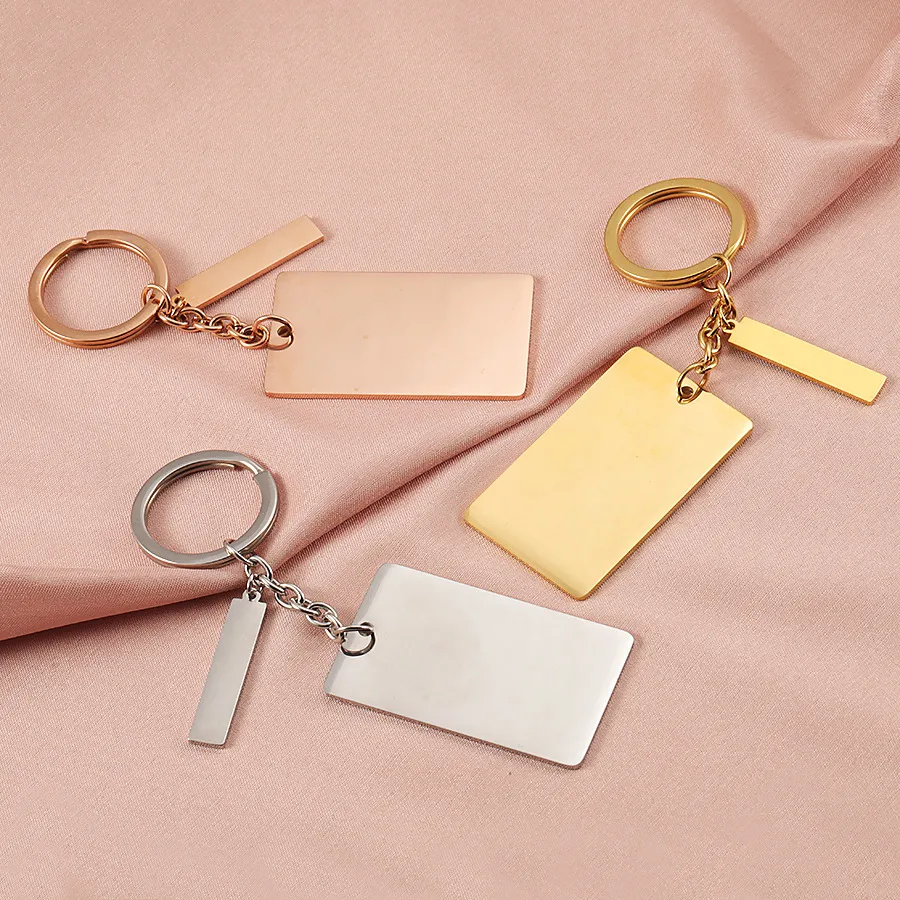 1 Piece Simple Style Solid Color 304 Stainless Steel April Fools Unisex Keychain display picture 8