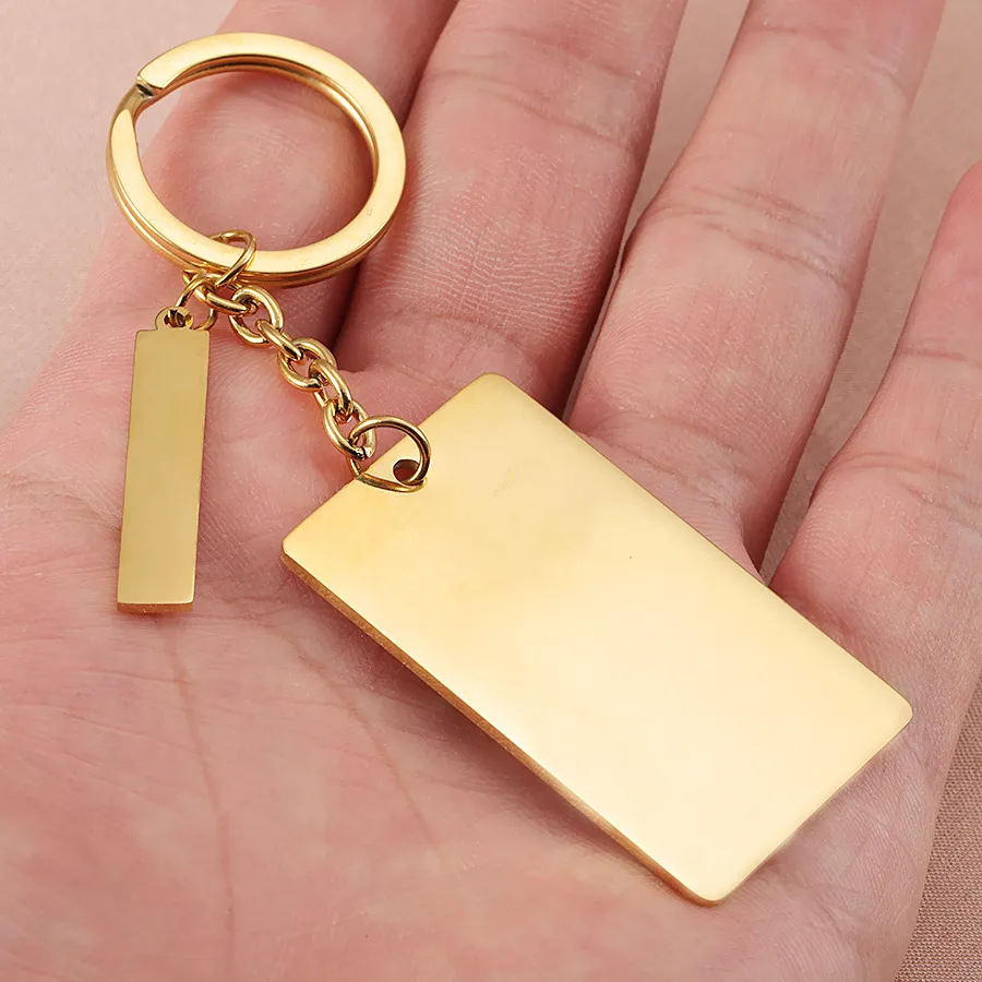 1 Piece Simple Style Solid Color 304 Stainless Steel April Fools Unisex Keychain display picture 2