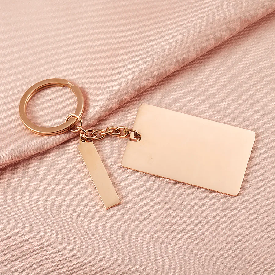 1 Piece Simple Style Solid Color 304 Stainless Steel April Fools Unisex Keychain display picture 4