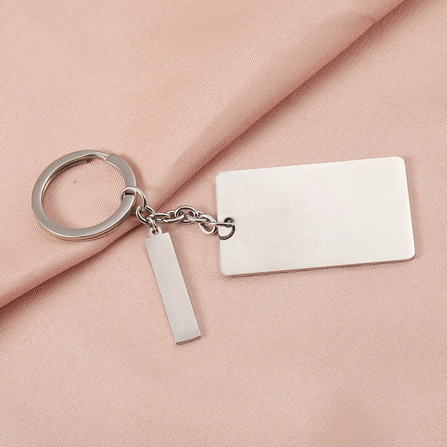 1 Piece Simple Style Solid Color 304 Stainless Steel April Fools Unisex Keychain display picture 5