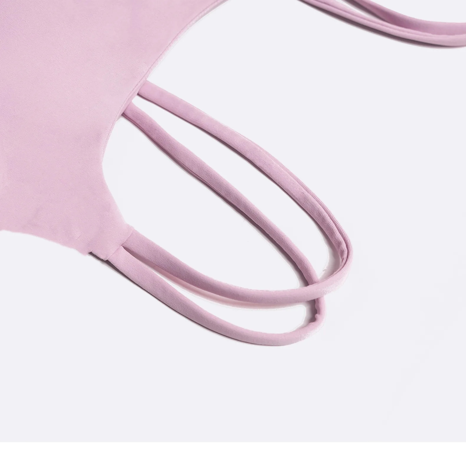 Fitness Sport Style Solid Color Nylon Naked Sense Strap Active Tops Vest display picture 26