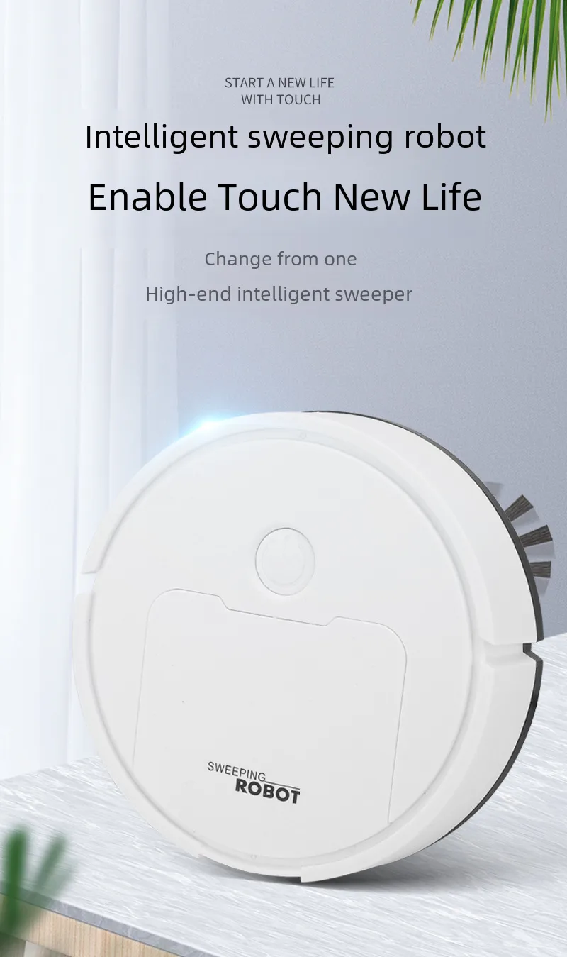 New Mini Vacuum Cleaner Intelligent Sweeping Robot Suction Sweep Drag Three-in-one Will Sell Gift Manufacturers Wholesale display picture 1