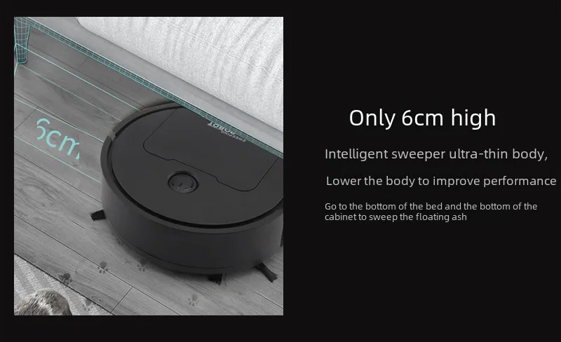 New Mini Vacuum Cleaner Intelligent Sweeping Robot Suction Sweep Drag Three-in-one Will Sell Gift Manufacturers Wholesale display picture 5