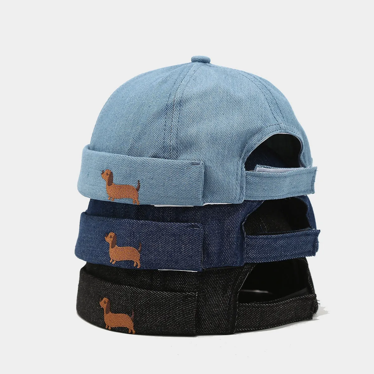 Unisex Casual Simple Style Streetwear Dog Eaveless Beanie Hat display picture 1