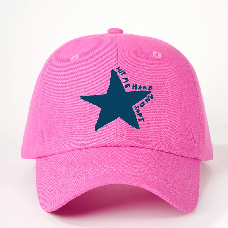 Unisex Casual Simple Style Streetwear Vocabulary Words/Name Star Embroidery Curved Eaves Baseball Cap display picture 3