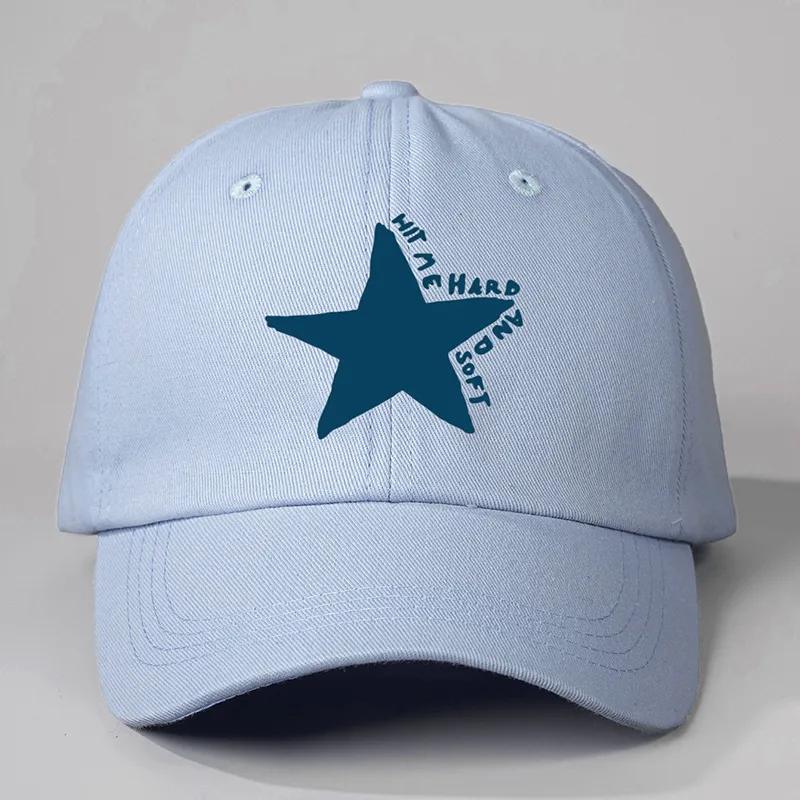 Unisex Casual Simple Style Streetwear Vocabulary Words/Name Star Embroidery Curved Eaves Baseball Cap display picture 5