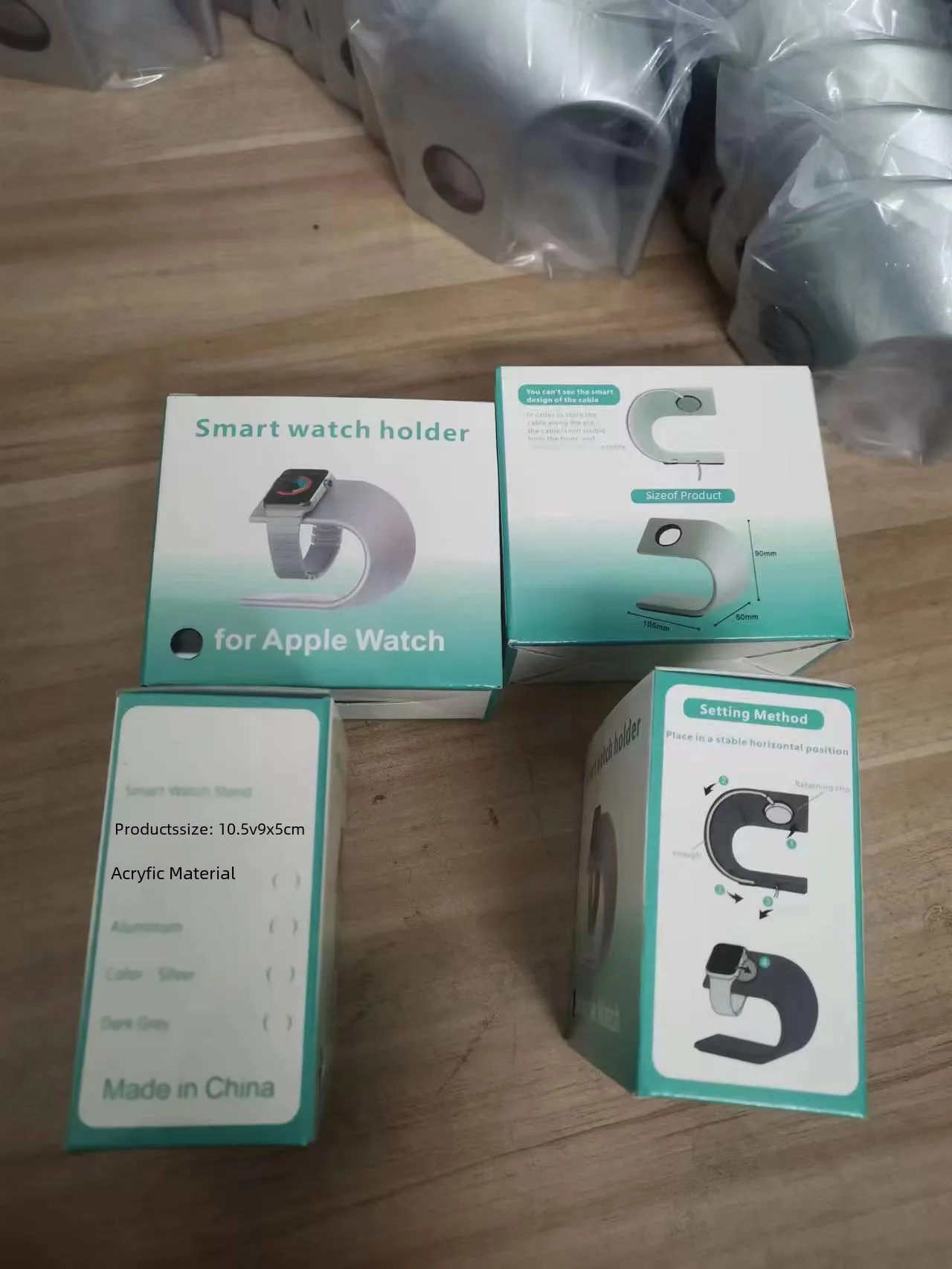 Suitable For Apple Watch Bracket Aluminum Alloy U-shaped Desktop Watch Smart Watch Charging Bracket Large Quantity Free Shipping display picture 3
