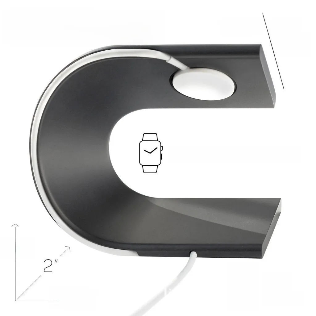 Suitable For Apple Watch Bracket Aluminum Alloy U-shaped Desktop Watch Smart Watch Charging Bracket Large Quantity Free Shipping display picture 12
