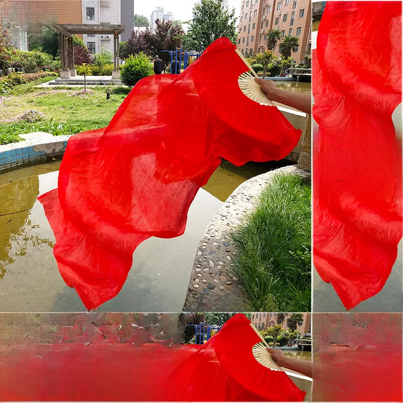Koi Copy Dance Fan Wanjiang Long Fan Dance Fan Left Hand Finger Moon Small Shadow Smoke Classical Dance Long Silk Fan display picture 10