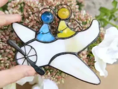 Source Factory  Valentine's Day New Suncatcher Color Art Window Pendant Couple Decorative Gift display picture 2