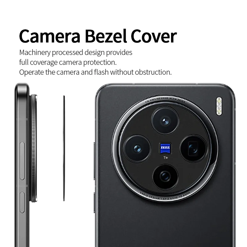 Tempered Glass Aluminium Alloy Geometric Simple Style Mobile Phone Phone Camera Lens Protective Film Phone Cases display picture 4