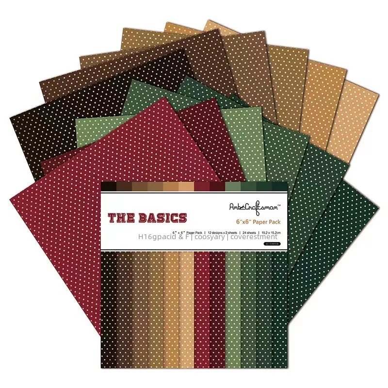Hand Account Background Paper Material Paper 6 Inch DIY Photo Album Background Paper Single Side -12 Figure * 1/set Of Cards  Best Selling display picture 1