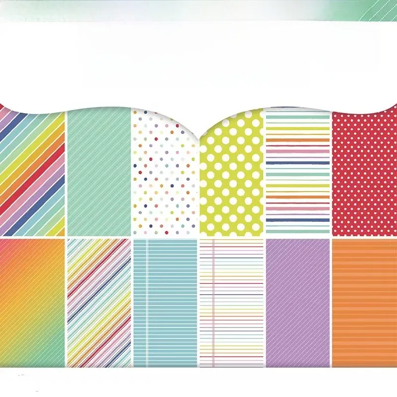 Hand Account Background Paper Material Paper 6 Inch DIY Photo Album Background Paper Single Side -12 Figure * 1/set Of Cards  Best Selling display picture 4