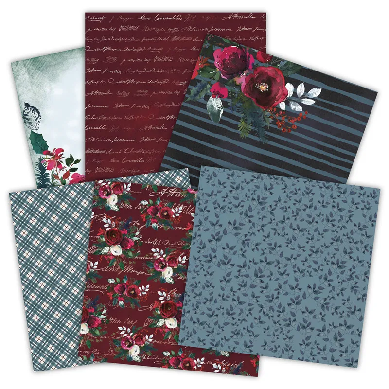 Hand Account Background Paper Material Paper 6 Inch DIY Photo Album Background Paper Single Side -12 Figure * 1/set Of Cards  Best Selling display picture 8
