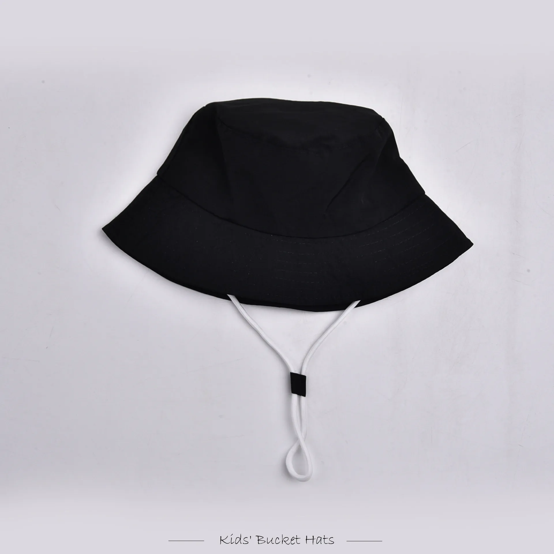 Children Unisex Cute Pastoral Solid Color Drawstring Bucket Hat display picture 11