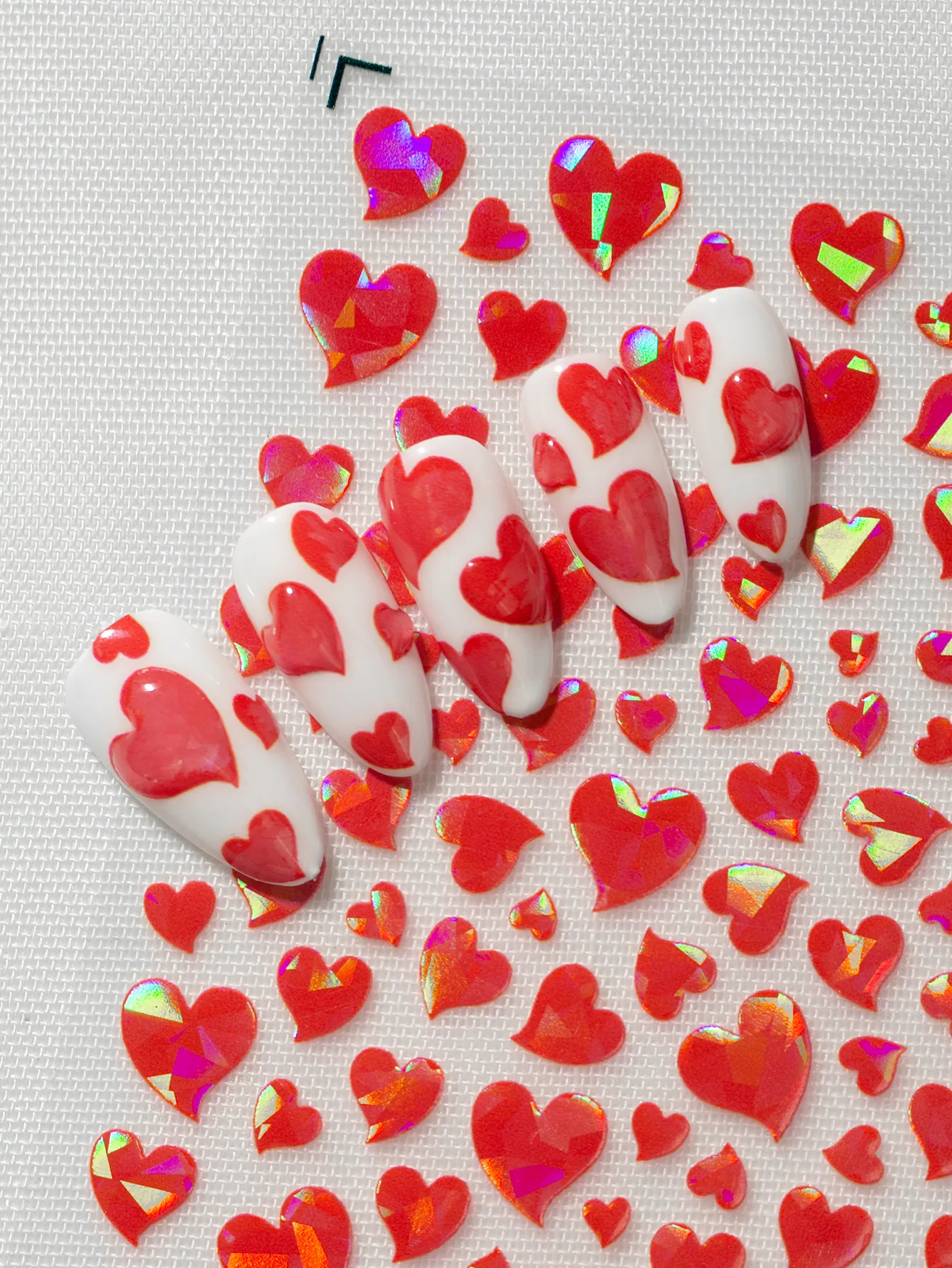 IG Style Cartoon Style Cute Heart Shape Nail Stickers Nail Decoration Accessories display picture 2