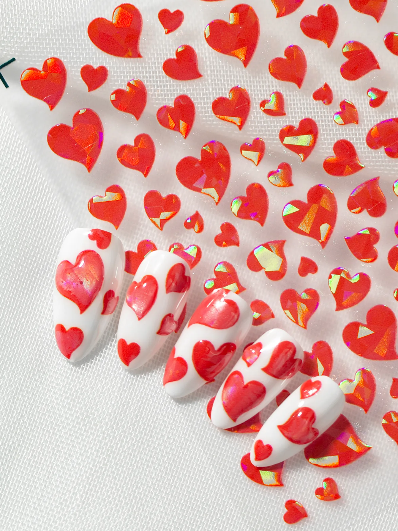 IG Style Cartoon Style Cute Heart Shape Nail Stickers Nail Decoration Accessories display picture 5