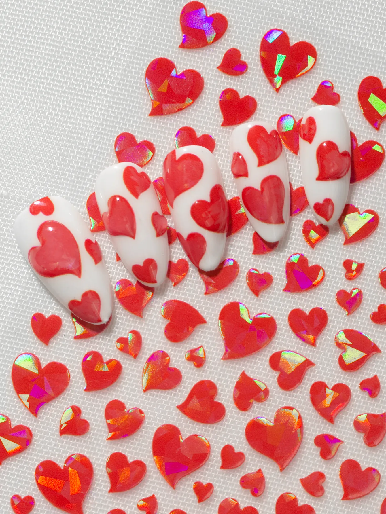 IG Style Cartoon Style Cute Heart Shape Nail Stickers Nail Decoration Accessories display picture 4