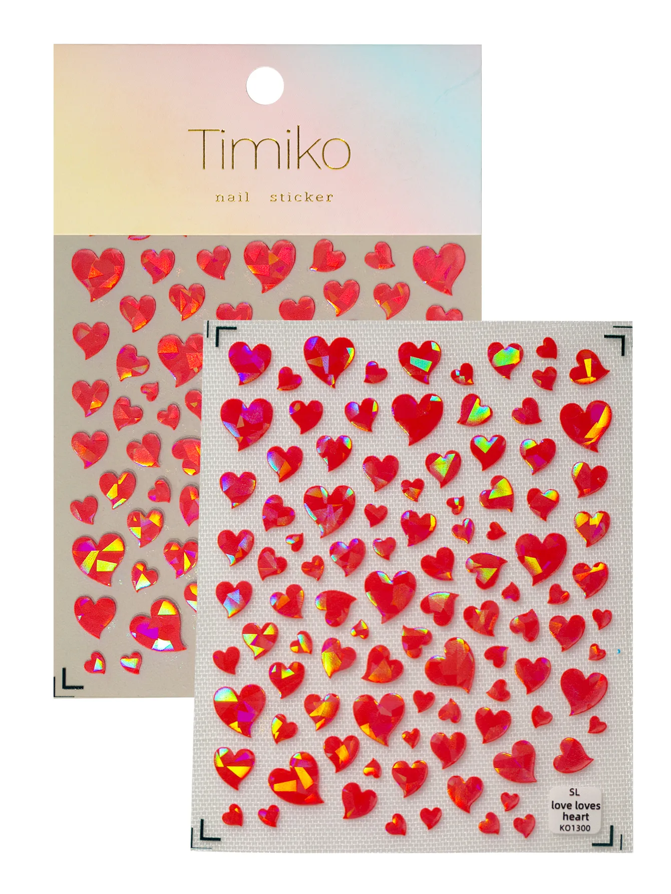 IG Style Cartoon Style Cute Heart Shape Nail Stickers Nail Decoration Accessories display picture 7