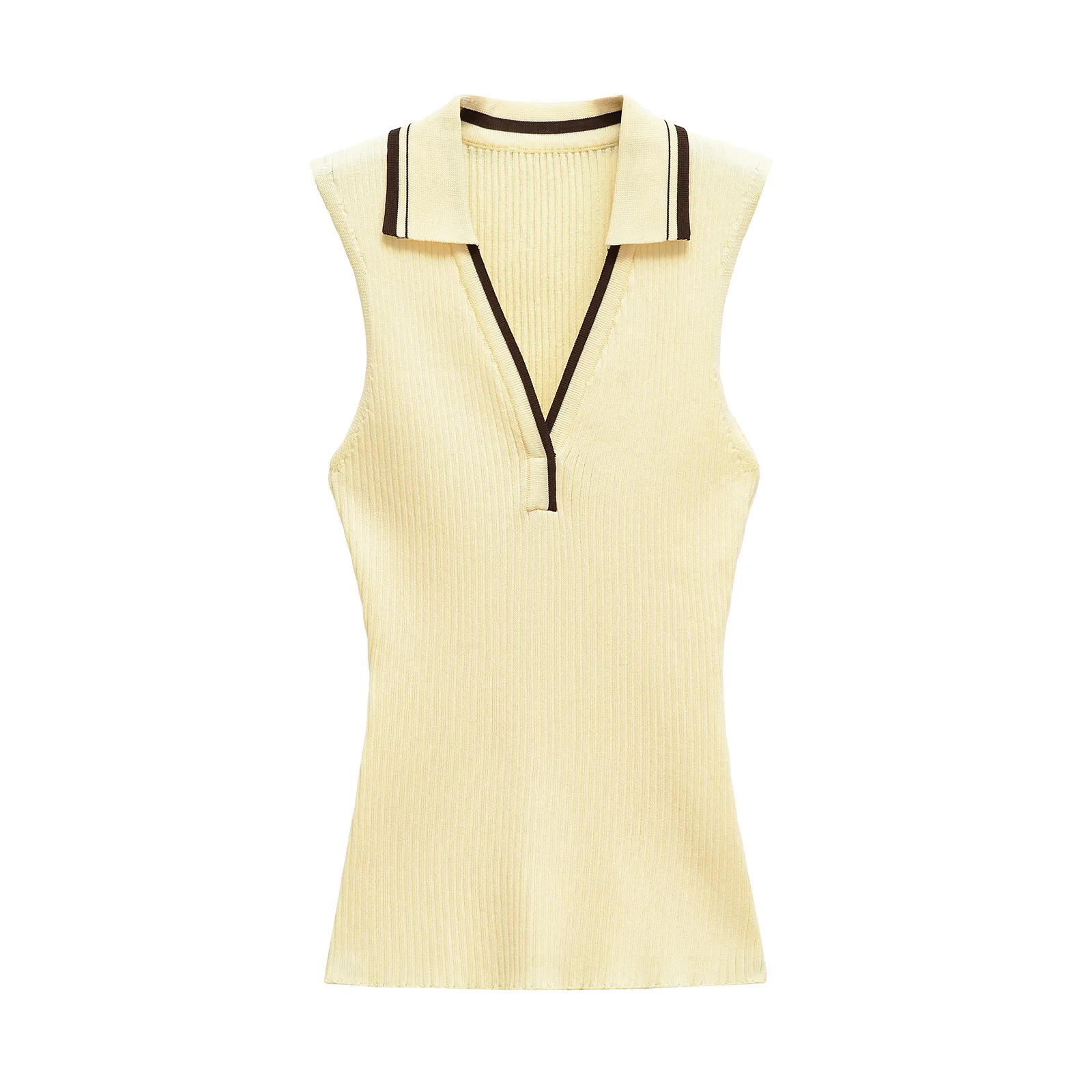 Women's T-shirt Sleeveless Sweaters & Cardigans Elegant Solid Color display picture 7