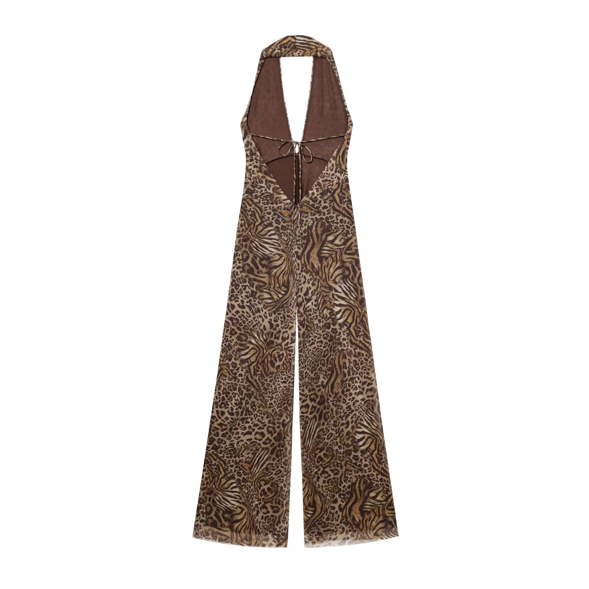 Women's Weekend Simple Style Classic Style Leopard Full Length Jumpsuits display picture 2