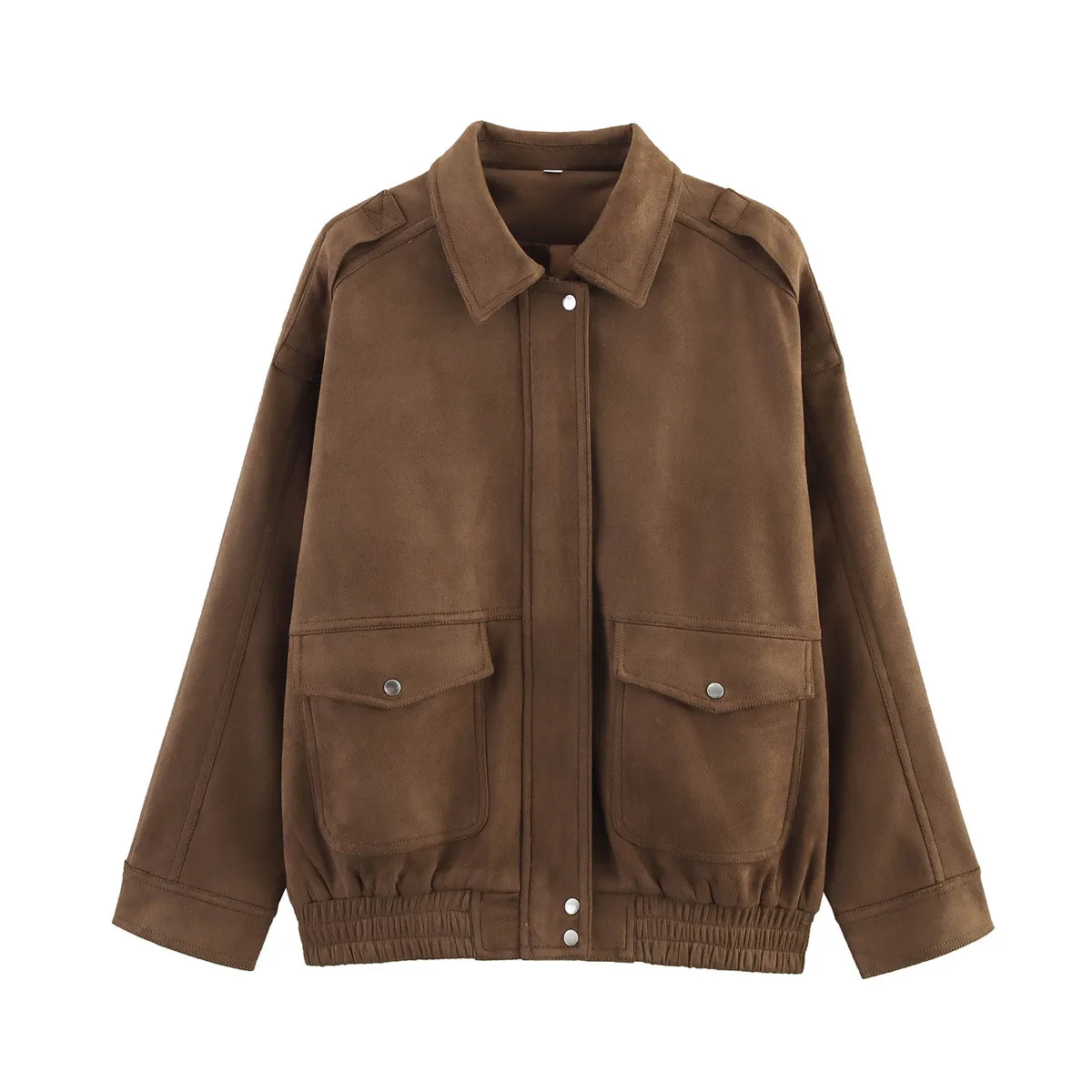 Women's Wind Streetwear Solid Color Zipper Coat display picture 5
