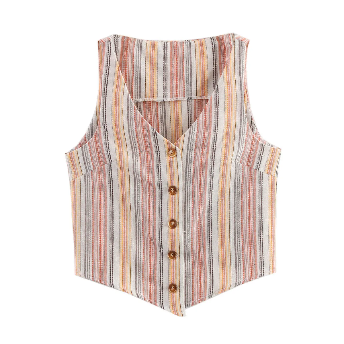 Women's Vest Vest/Vest Sleeveless Blazers Stripe Wind Streetwear Stripe display picture 2