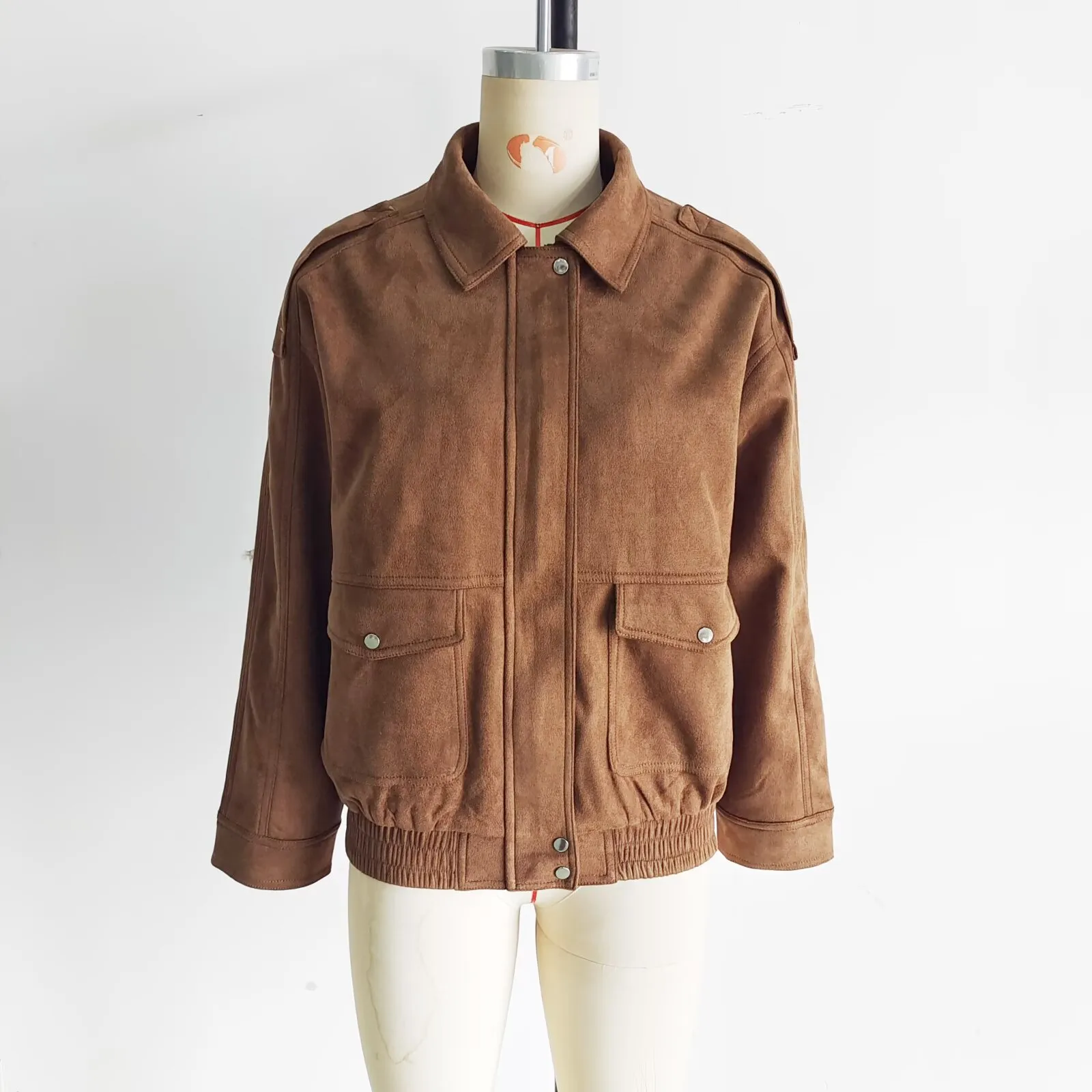 Women's Wind Streetwear Solid Color Zipper Coat display picture 7