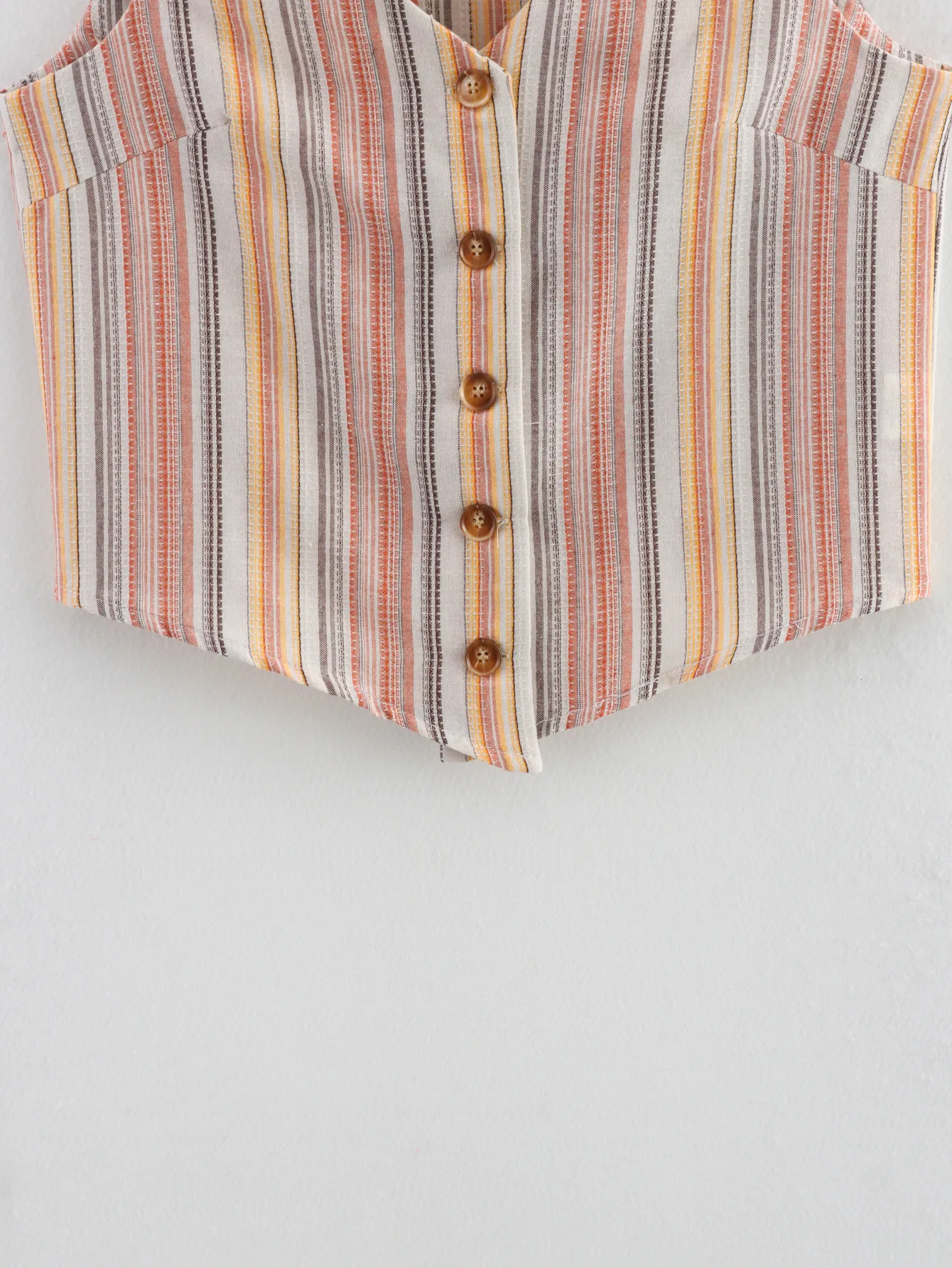 Women's Vest Vest/Vest Sleeveless Blazers Stripe Wind Streetwear Stripe display picture 8