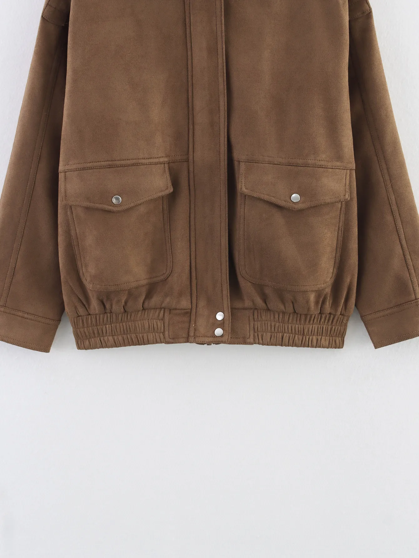 Women's Wind Streetwear Solid Color Zipper Coat display picture 11