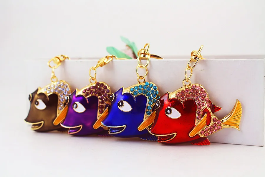 1 Piece Cute Fish Alloy Unisex Lobster Trigger Clasp Closure Keychain display picture 9
