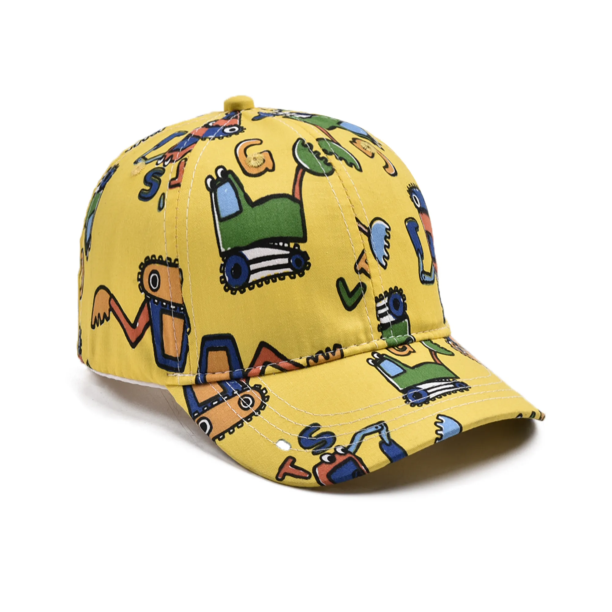 Children Unisex Cute Pastoral Car Printing Baseball Cap display picture 13
