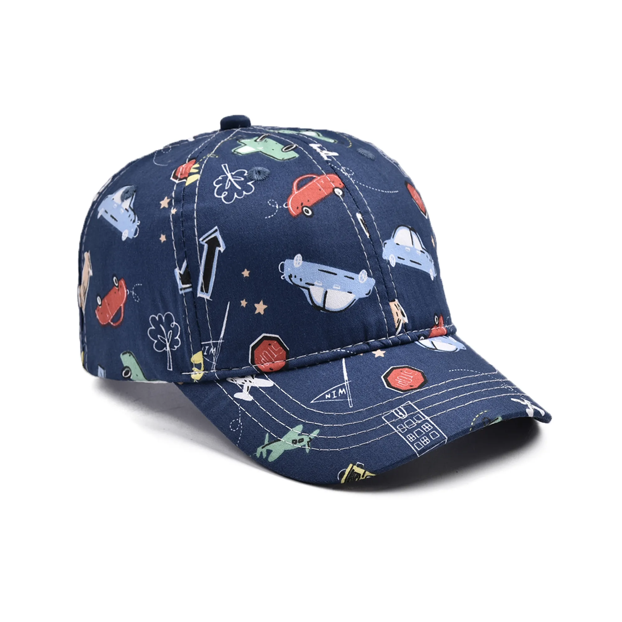 Children Unisex Cute Pastoral Car Printing Baseball Cap display picture 12