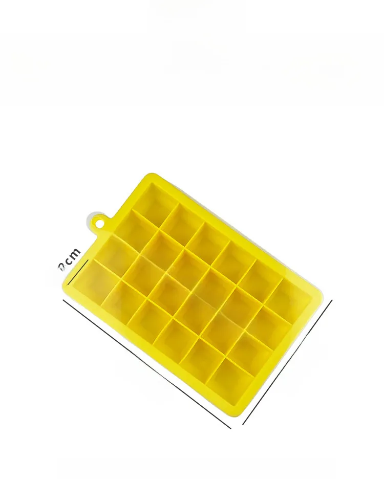 Silicone Ice Tray 24 Grid With Lid Household Refrigerator Ice Maker Ice Tray Ice Cube Mold Square Ice Box Factory In Stock display picture 1