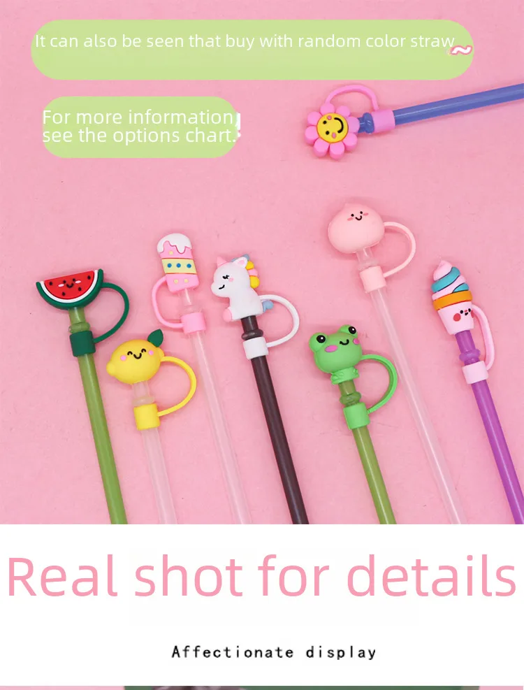 Stanley Cup Straw Sleeve Silicone Straw Cap Flower Straw Plug  Explosions Factory In Stock Direct Sales display picture 8