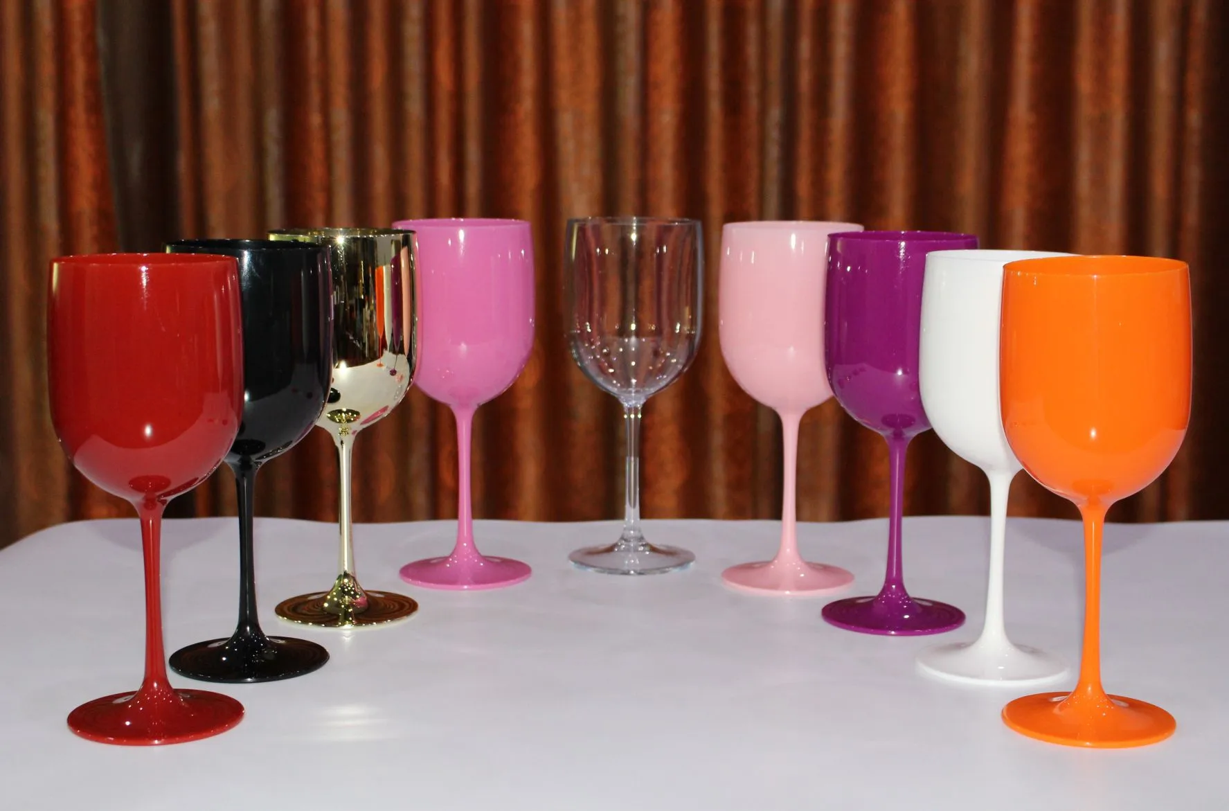 Source Factory Plastic Goblet Plastic Champagne Glass 16oz Plastic Red Wine Glass PP Food Grade Plastic Goblet display picture 1