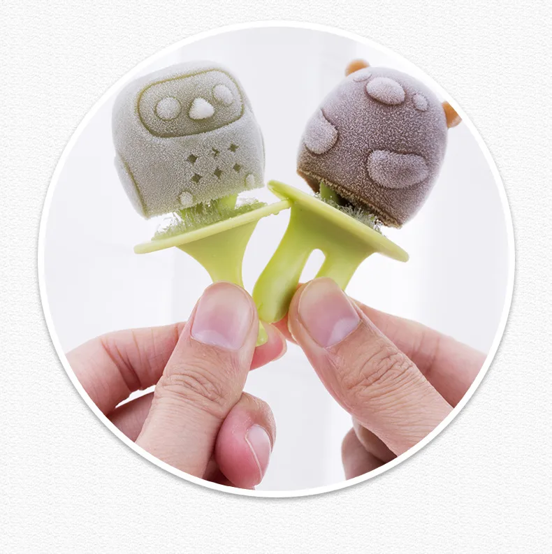 Children's Silicone Ice Cream Mold Mini Ice Cream Mold Home Popsicle Ball DIY Mold Homemade Ice Block Popsicle Mold display picture 2