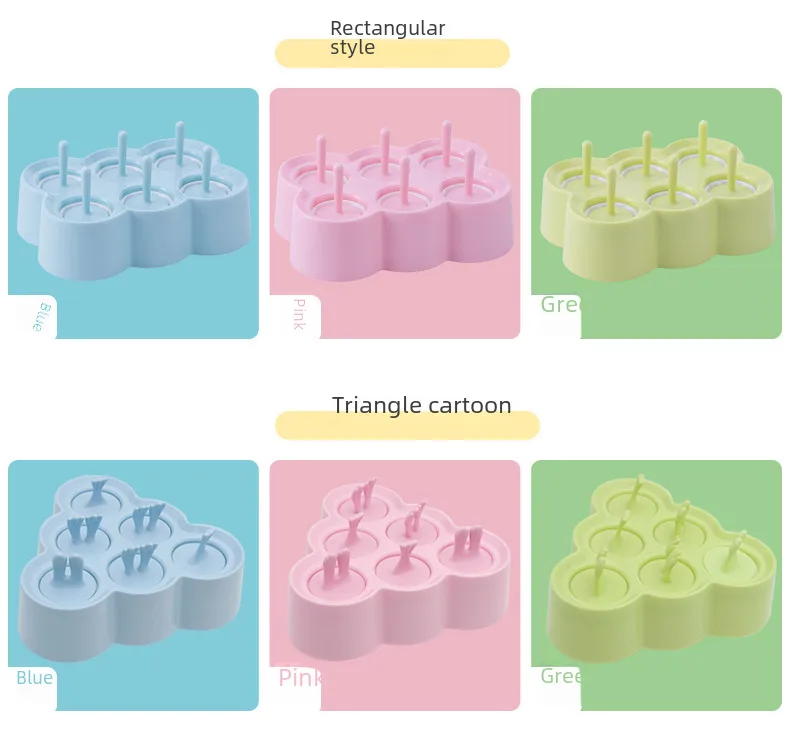 Children's Silicone Ice Cream Mold Mini Ice Cream Mold Home Popsicle Ball DIY Mold Homemade Ice Block Popsicle Mold display picture 5