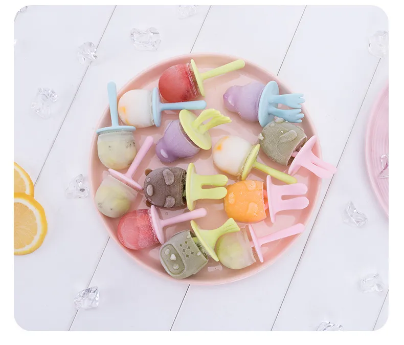 Children's Silicone Ice Cream Mold Mini Ice Cream Mold Home Popsicle Ball DIY Mold Homemade Ice Block Popsicle Mold display picture 7