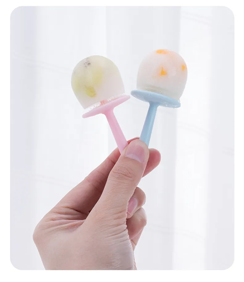 Children's Silicone Ice Cream Mold Mini Ice Cream Mold Home Popsicle Ball DIY Mold Homemade Ice Block Popsicle Mold display picture 9