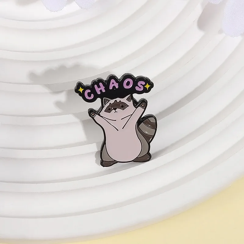 Cartoon Style Cute Bear Cat Alloy Stamping Stoving Varnish Plating Unisex Brooches display picture 13