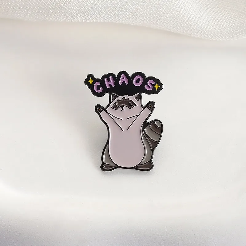 Cartoon Style Cute Bear Cat Alloy Stamping Stoving Varnish Plating Unisex Brooches display picture 14
