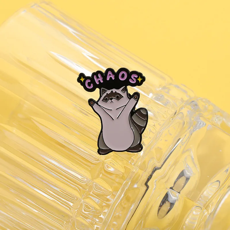 Cartoon Style Cute Bear Cat Alloy Stamping Stoving Varnish Plating Unisex Brooches display picture 17