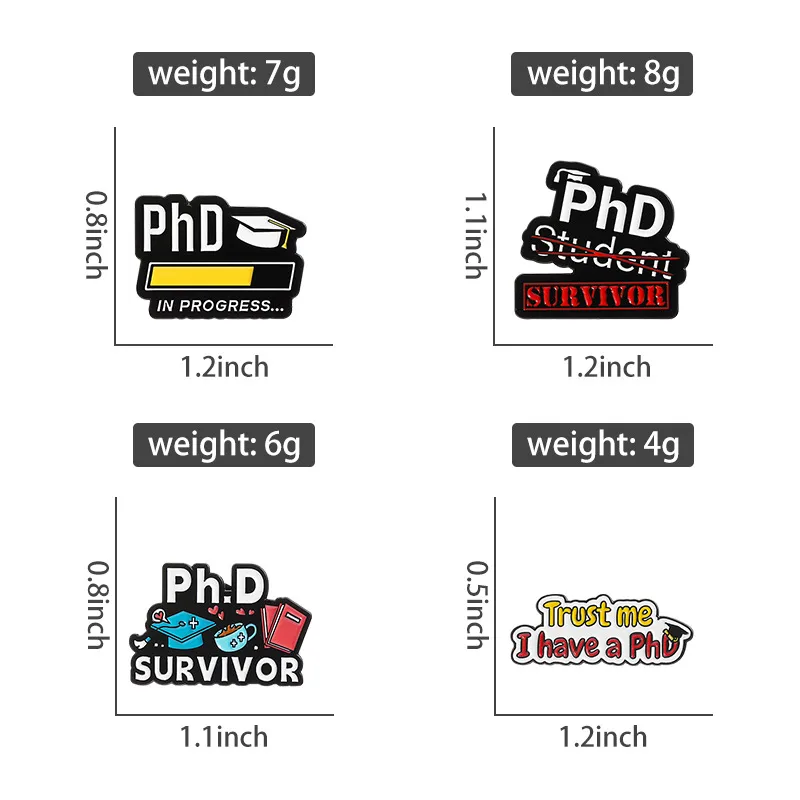 Cartoon Style Book Letter Alloy Stoving Varnish Unisex Brooches display picture 2