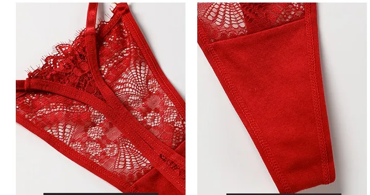 Solid Color Lace Traditional Push Up Fun Gather Bra Set display picture 7