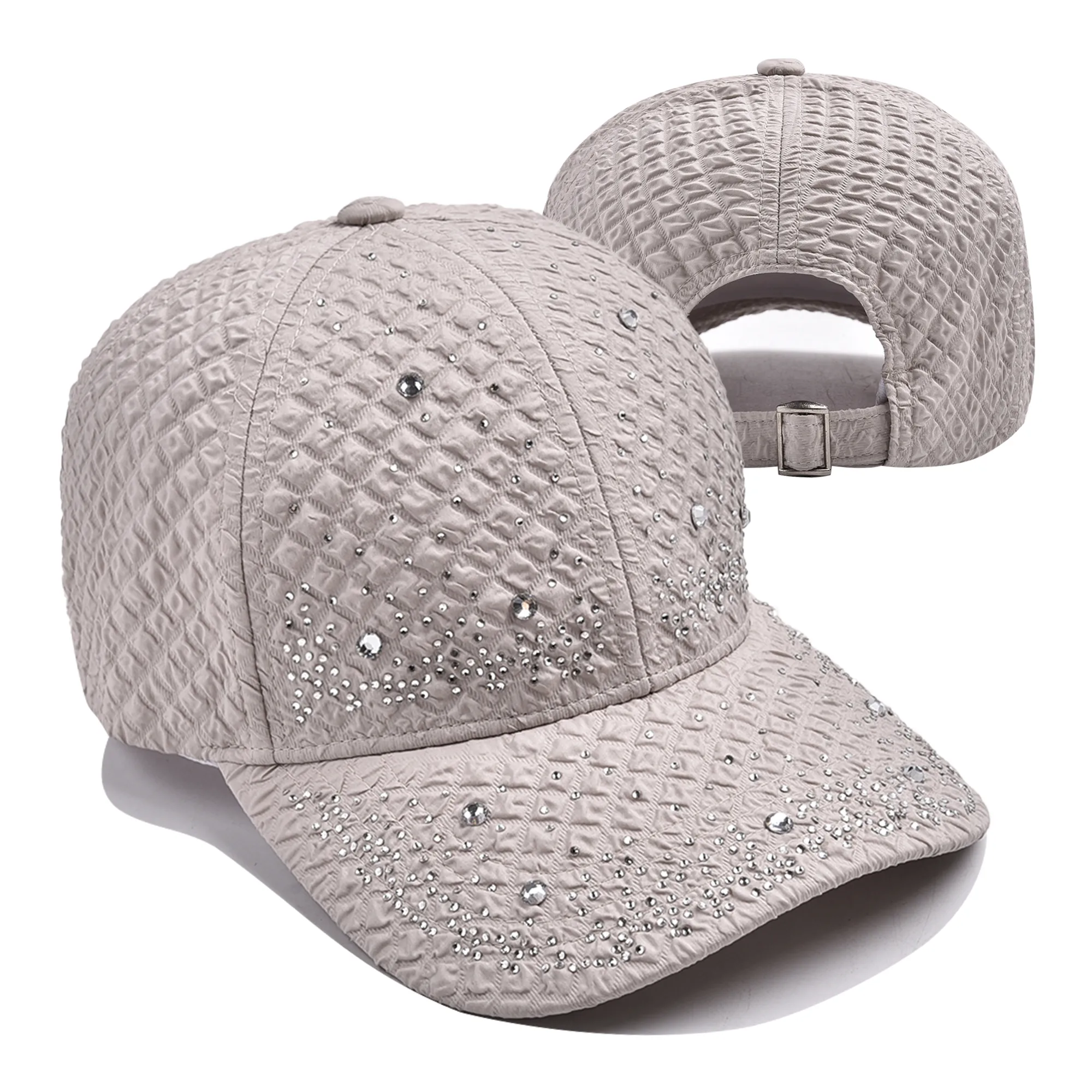Unisex Glam Streetwear Shiny Diamonds Curved Eaves Baseball Cap display picture 5
