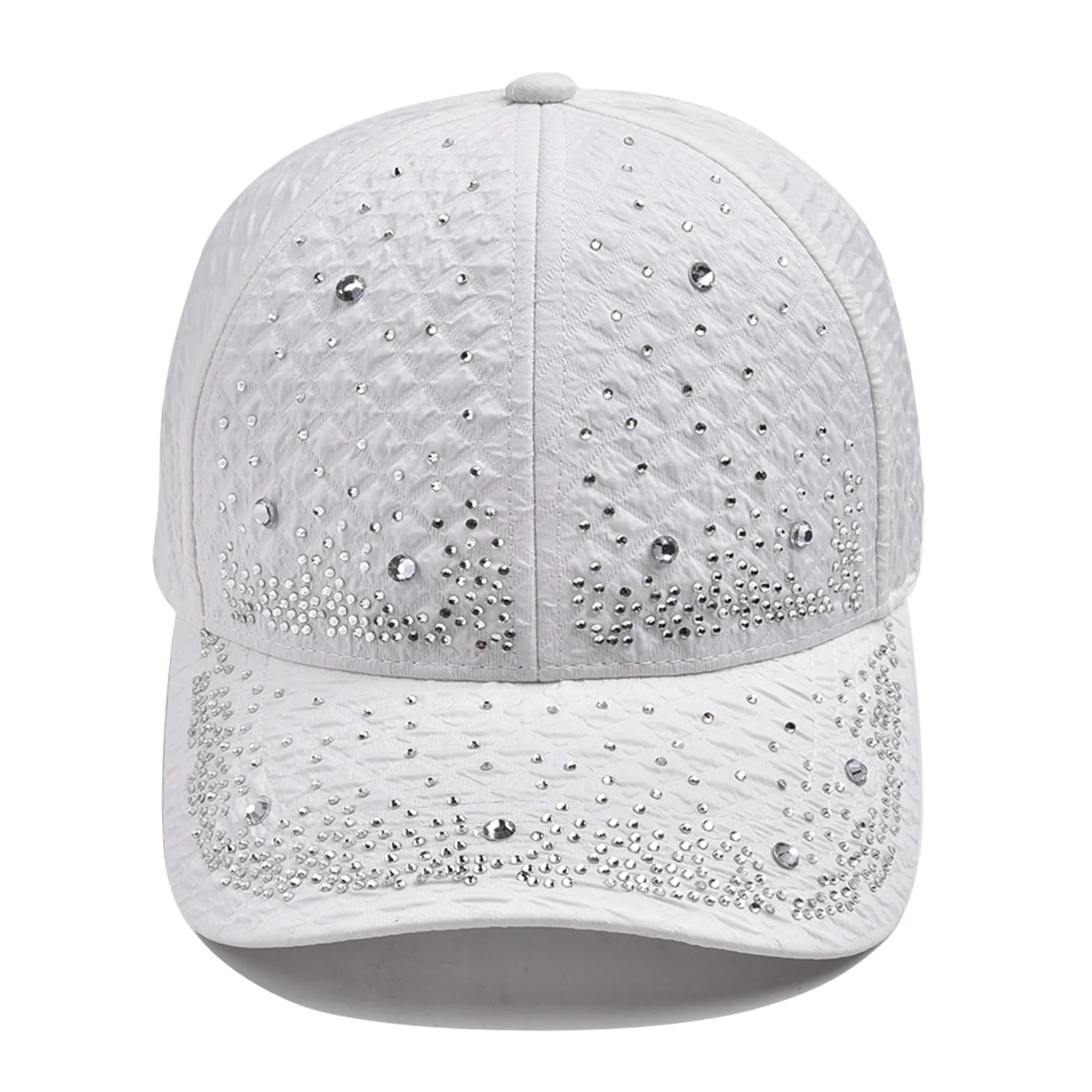 Unisex Glam Streetwear Shiny Diamonds Curved Eaves Baseball Cap display picture 9