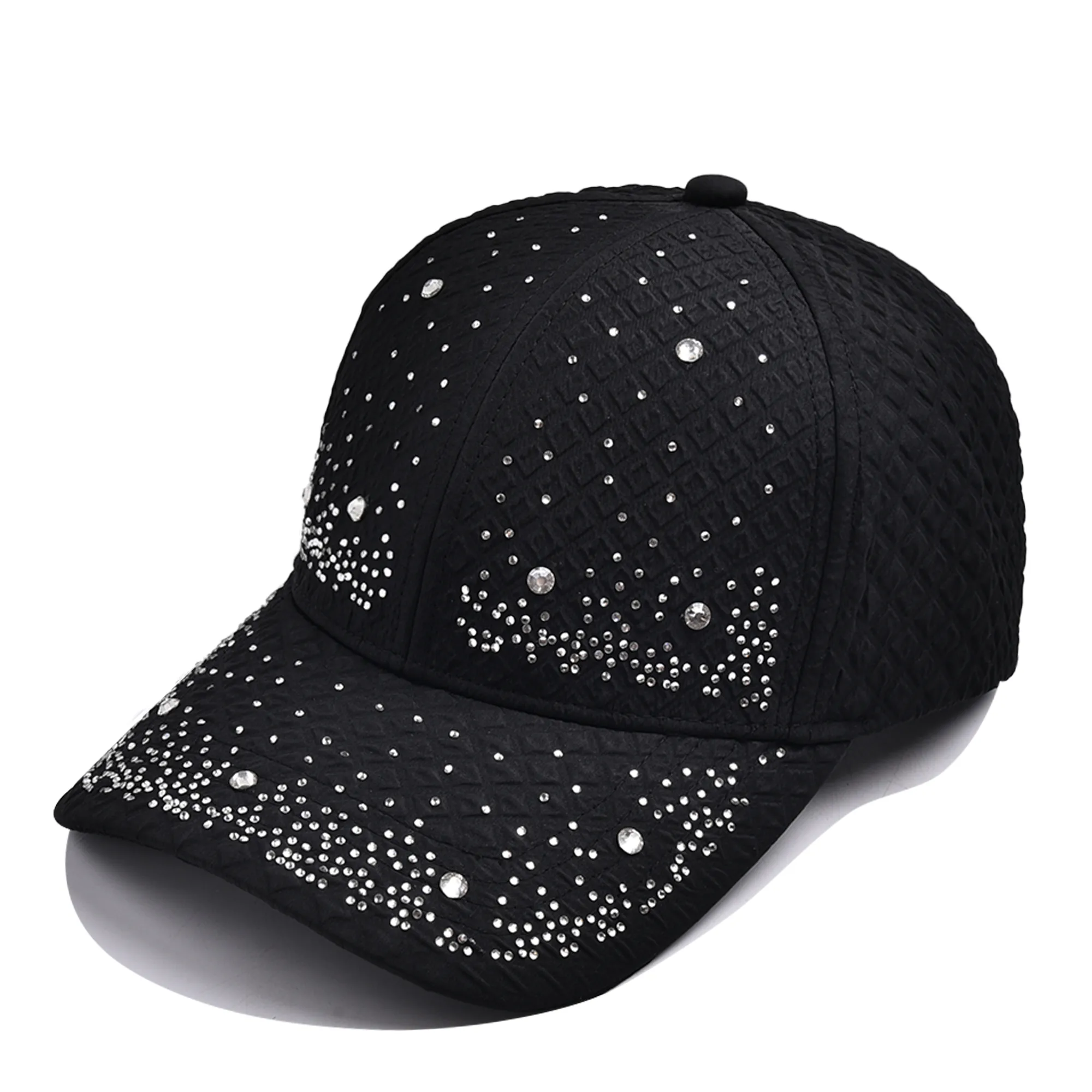Unisex Glam Streetwear Shiny Diamonds Curved Eaves Baseball Cap display picture 16