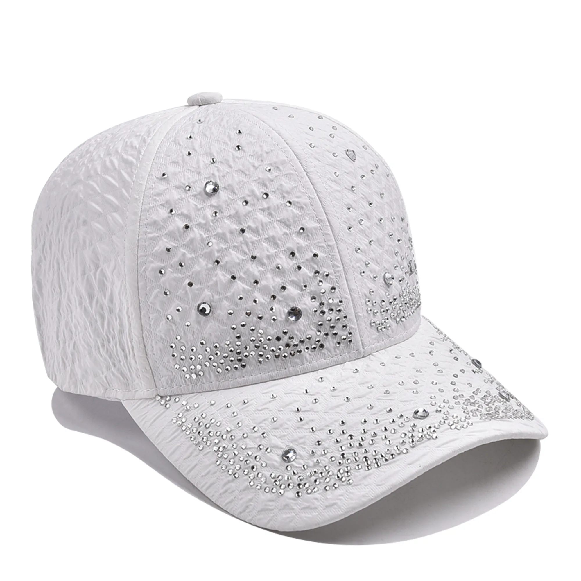 Unisex Glam Streetwear Shiny Diamonds Curved Eaves Baseball Cap display picture 8